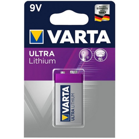 Varta Professional 9V Lithium Block Batterie