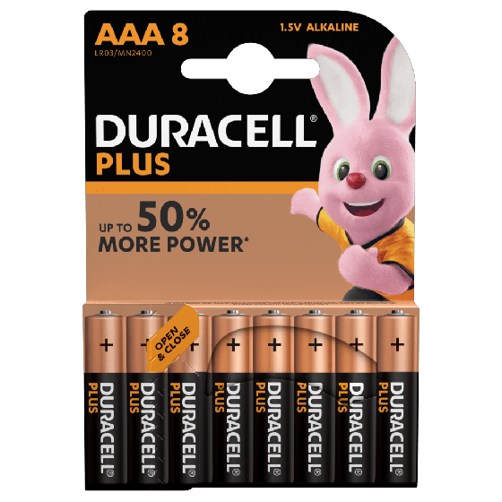 Duracell Plus MN2400 AAA/Micro Batterie 8-Pack