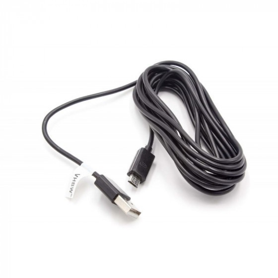Micro-USB Lade- und Synchronisationskabel, 3,0 Meter, schwarz