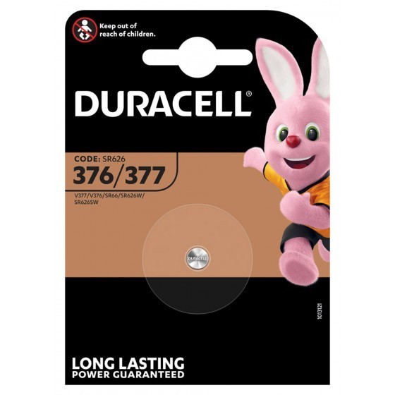 Duracell Knopfzelle 376, 377, V376, V377, SR66, SR626SW