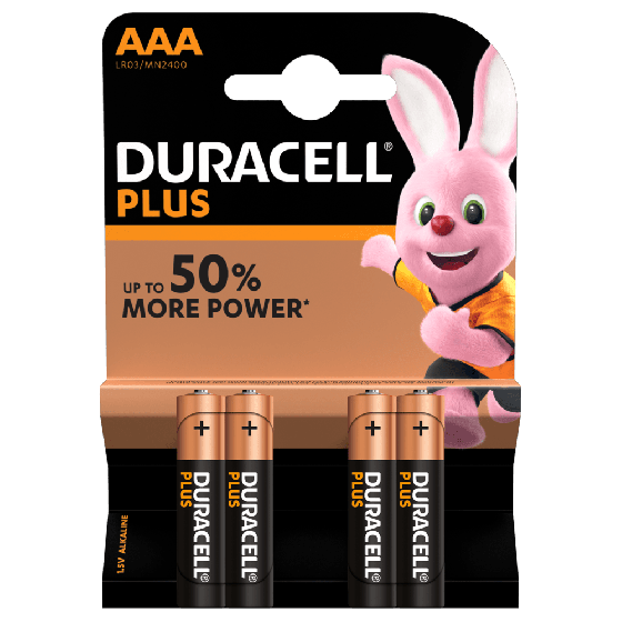 Duracell Plus MN2400 AAA/Micro Batterie 4-Pack