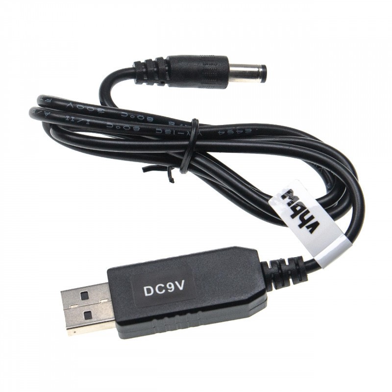 Anschlusskabel USB auf Hohlstecker 5,5 x 2,5mm, 5V / 2A zu 9V / 0.9A -  OnlineShop