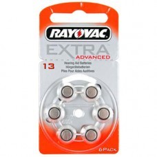 Rayovac Extra HA13, PR48, 4606 Hörgeräte Batterie 6-Pack