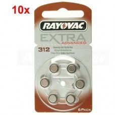 Rayovac Extra HA312, PR41, 4607 Hörgeräte Batterie 60-Pack