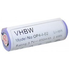 VHBW Akku für Philips HS8420, 3.7V, Li-Ion, 650mAh