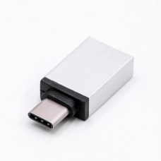 Adapter von USB Typ C auf USB 3.0 silber