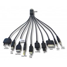 USB Kabel 0,2m schwarz für Telefone & Smartphones