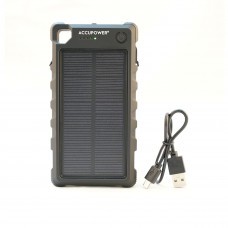 AccuPower Powerbank 10000mAh 1x USB / 1x USB-C mit Solar
