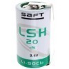 Saft LSH20CNR D/Mono Lithium Batterie mit Lötfahne U-Form