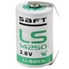 Saft LS14250CNR 1/2AA Lithium Batterie mit Lötfahnen U-Form