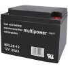 Multipower MPL26-12 Blei-Akku 12Volt 10-12 Jahresbatterie