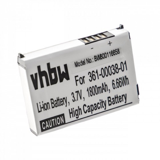 VHBW Battery for Garmin Nüvi 500, 510, 1800mAh