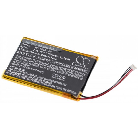 Battery for Garmin Explorer+, 361-00107-00, 3100mA