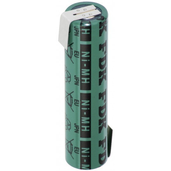 Sanyo HR-4/3FAU 4/3A battery with solder tag