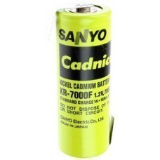 Sanyo KR-7000F Cadnica F battery with solder tag