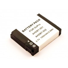 Battery suitable for GoPro HD Hero, AHDBT-001
