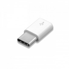 USB Type C to Mico USB adapter white