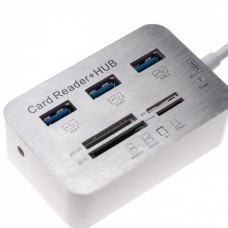 Card reader USB 3.0 type A to 3x USB hub + MS/SD/M2/TF