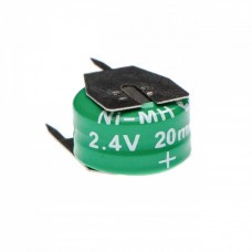 Battery type 2/V250H (2 cells) with 3 solder pins, NiMH, 3.6V, 20mAh
