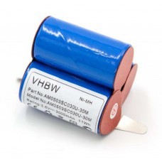 VHBW Battery for AEG AG41W, 3.6V, NiMH, 3000mAh