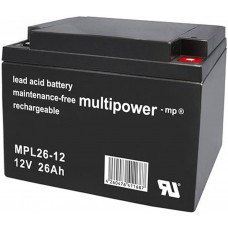 Multipower MP26-12 lead acid battery 12Volt