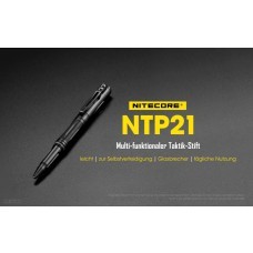 Nitecore Tactical Pen biros NTP21, black, aluminium