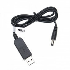 Connection cable USB to hollow plug 5.5 x 2.5mm, 5V / 2A to 12V / 0.7A