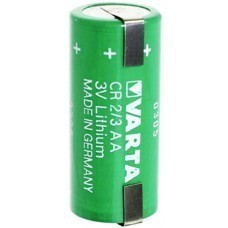 Varta CR2/3AA Lithium battery, 6237 with solder tag
