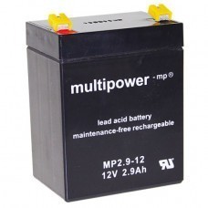 Multipower MP2.9-12 lead acid battery, 12Volt