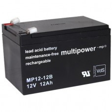 Multipower MP12-12B lead battery 12 Volt