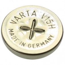 Varta V15H NiMH coin battery with soldering tag z-shape
