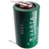 Varta CR1/2AA Lithium battery 6127 with 3-print solder tag